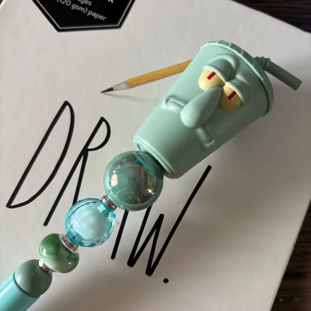 SpongeBob SquarePants: Squidward as Drink handmade beaded pen
